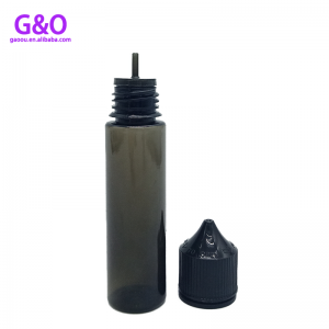 botella de jugo de vape botella de vape 30ml 60ml negro v3 e líquido gorila gordita botellas de plástico gotero botellas de unicornio gordito