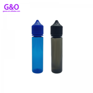 Botella de 60 ml botella de líquido unicornio elíquido nueva v3 negro plástico azul mascota gordo gordito unicornio vape gotero botellas
